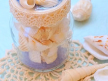 レジン【海塗り】で空き瓶リメイク♪