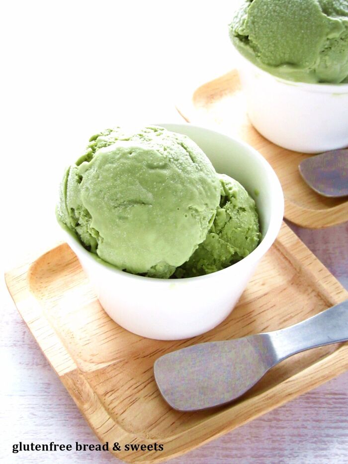 卵も生クリームも使わない☆抹茶と豆乳の米粉アイス