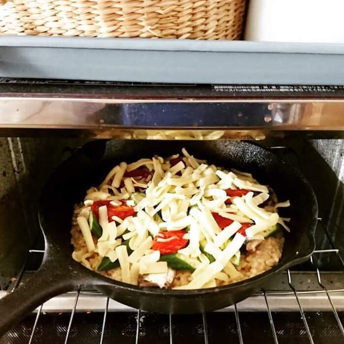 トースターで焼きます
