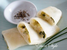 くるくる巻いてレンジ1分!モチシャキ☆春巻き♡時短・激ウマ・火を使わない!新感覚春巻きレシピ♬