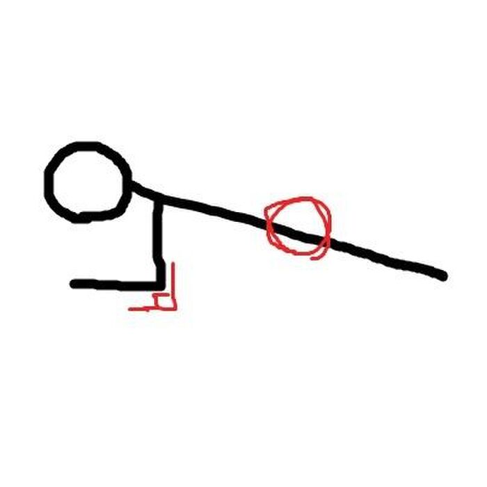 プランクを行う