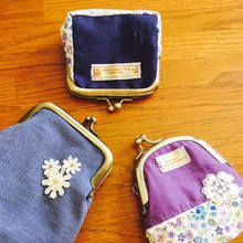 母娘で挑戦!初めてのがまぐちポーチ♡