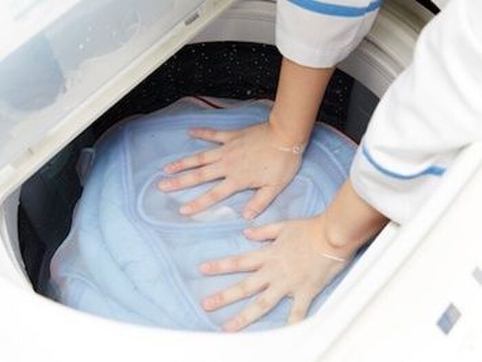 Step6.「毛布」「大物洗い」コースで洗う