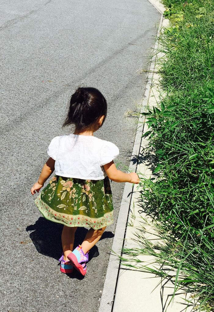 後ろ姿はこんな感じ。