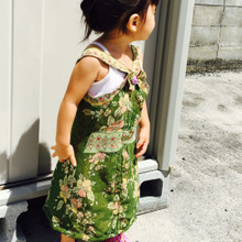 大人服リメイクで簡単に子供服!1着から3way!ワンピース、チュニック、スカートに変身!