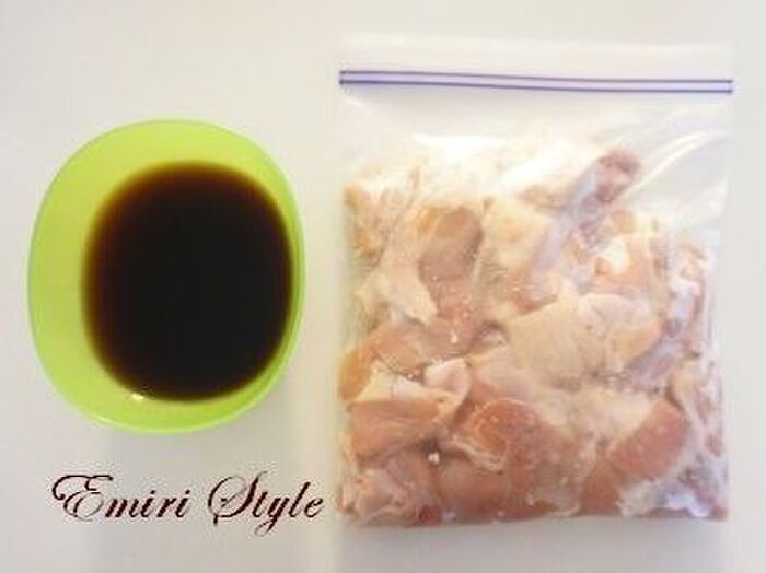 『レンジde鶏肉ときのこと人参の旨煮♡』作り方