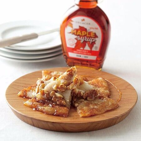 ココナッツオイルで焼く!みたらし風もちピザ