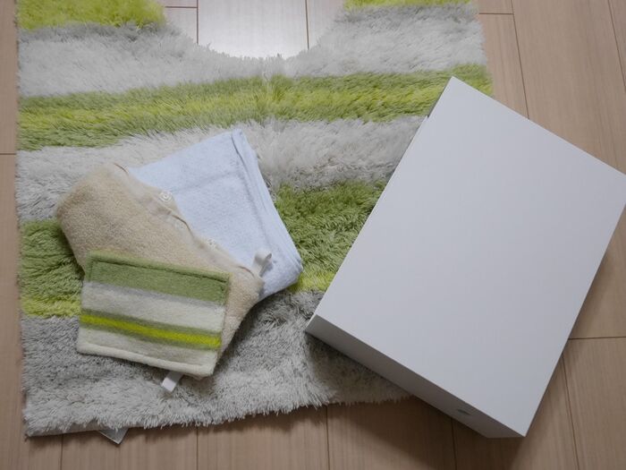 無印良品でトイレマットをスッキリ収納!