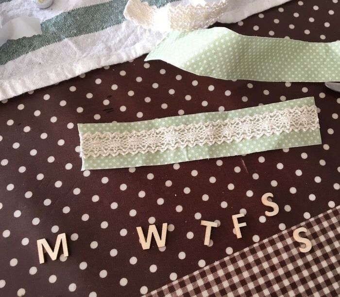 *作り方3*曜日の部分