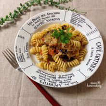 あっという間にできちゃう!モッツァレラ入り♪ツナと茄子とトマトの簡単ショートパスタ