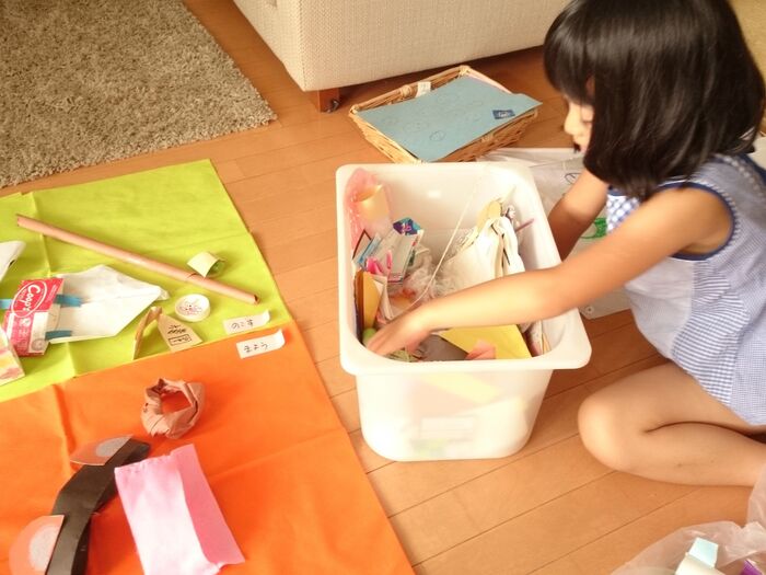 中身の選別は子ども自身で