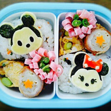 ツムツムミッキー&ミニーキャラ弁
