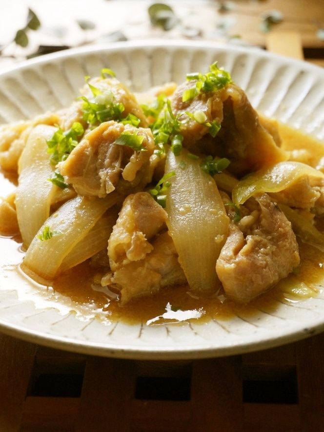 レンチンで本格煮物♪鶏のにんにく味噌煮