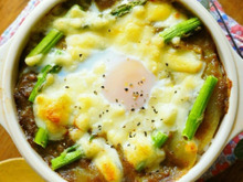 簡単!残りカレーの半熟卵ドリア