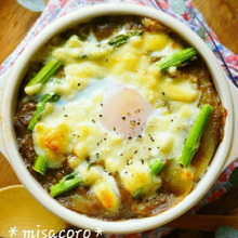 簡単!残りカレーの半熟卵ドリア
