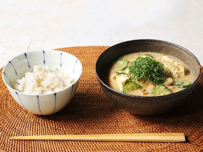 火を使わずに作れる♪さば缶で手軽に夏バテ防止冷や汁