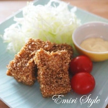 魚が美味♡レンジ2分!メカジキの胡麻カツ風☆お弁当にも♪時短レシピ♬