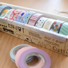 ダイソーのウッドBOXをデコって♪飾って可愛いマステ収納BOXに