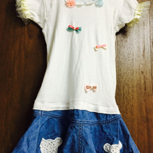 【ハンドメイド】着れなくなった子供服を2つ組み合わせて手作りワンピース