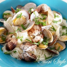 素麺もレンジで簡単!やみつき♡ボンゴレそうめん☆パスタより時短!火を使わない!素麺アレンジレシピ♪