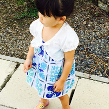 100均手ぬぐいでチュニック兼スカート2way子供服!part2