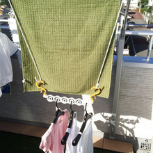 S字フックで!洗濯物干しスペースを倍にしちゃう方法★