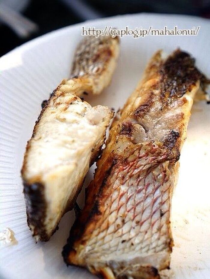 お持ち帰りにもお勧めの魚の塩焼き
