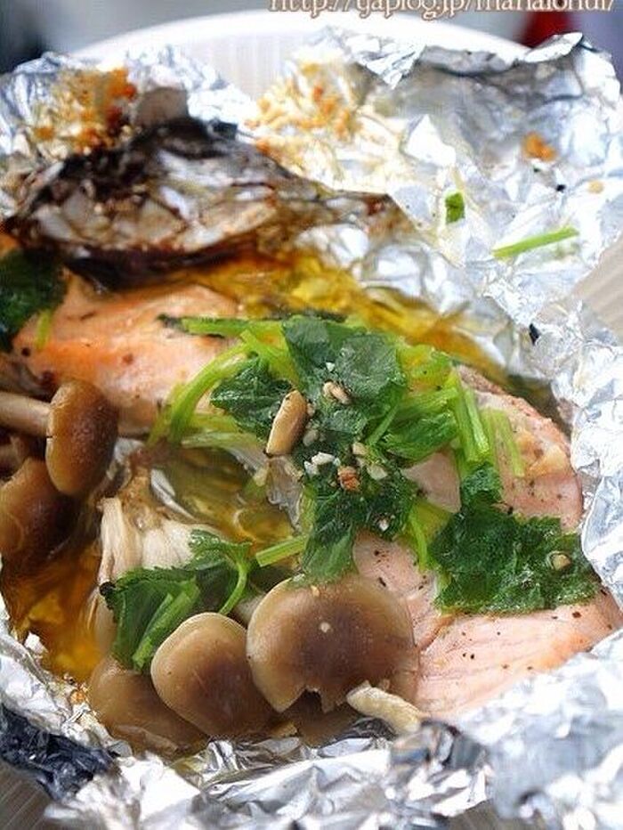 秋にはお魚のホイル焼きもお勧め