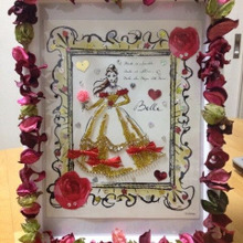 100均の額で作るディズニープリンセスデコピクチャー