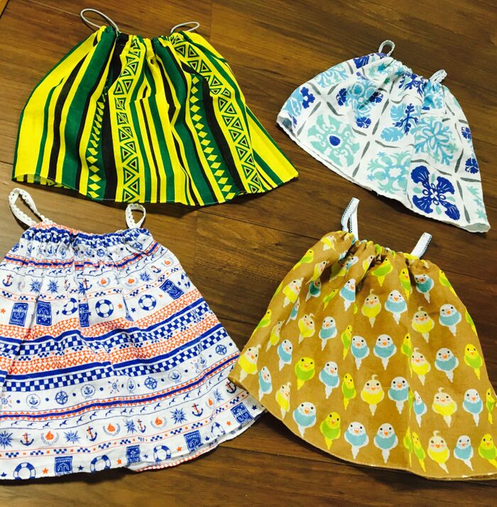 柄違いで量産!100均手ぬぐいの子供服!(2way!)10分で出来る!