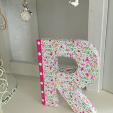 イニシャルプレートを可愛くデコパッチ