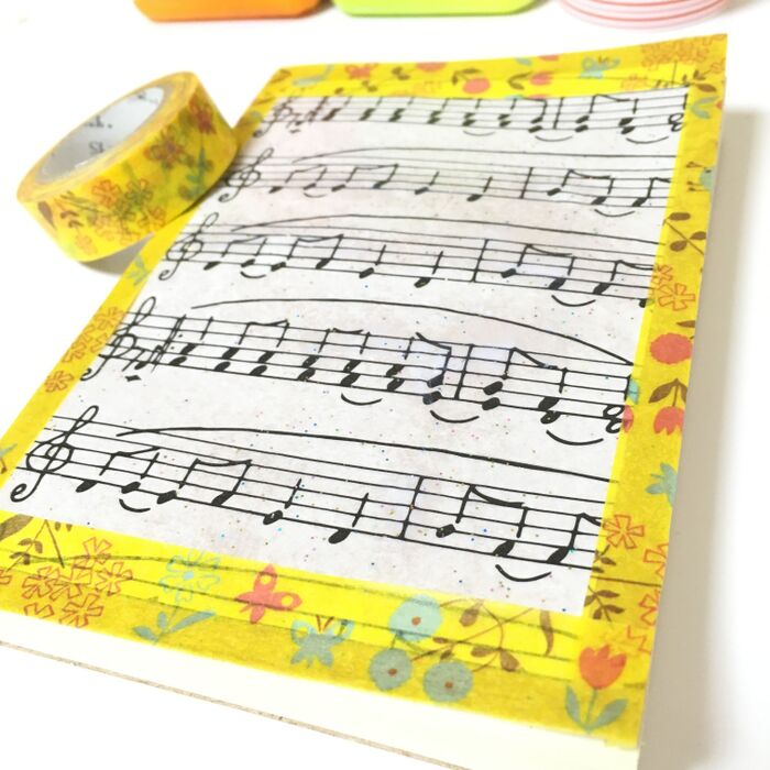 マスキングテープを貼ります