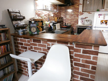 カラーボックスでDIY!男前キッチンカウンター