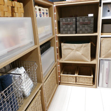 無印良品と100均で自作キッチンカウンター裏側を時短収納(*^^)v