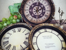 セリアの時計を簡単リメイク!アンティーク時計&トレイ!