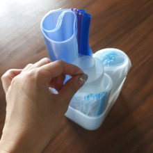 ダイソーの収納ボックスでジップロックを取り出しやすく!