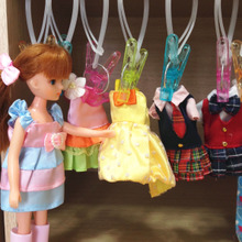 選び易い♪片付け易い♪つっぱり棒でリカちゃん人形のお洋服収納♡