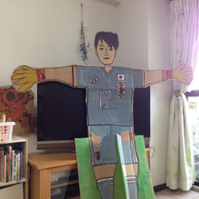 【子育て】子供が大喜び♪サッカー日本代表が我が家に!?!