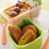 秋に食べたいお弁当レシピ「カレー風味のかぼちゃコロッケ弁当」