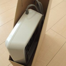 無印良品のボックスで!電動自転車の充電器の置き場所