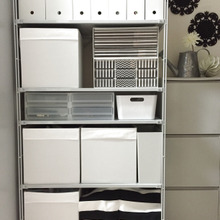 無印良品+IKEA+ニトリのミックス収納棚