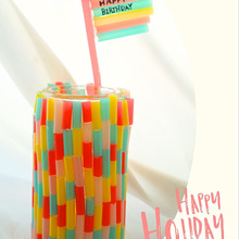 空き瓶とストローでDIY!北欧風キャンディみたいに可愛くリメイク☆