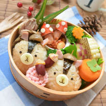 秋満載なリス君のデコ弁当