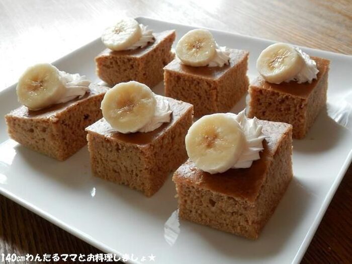 ホケミで簡単★コーヒースクエアパンケーキ