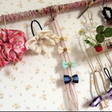 ツッパリ棒にS字フック★可愛さ満点♡見える収納