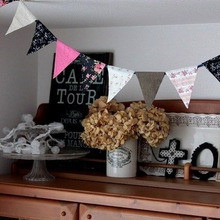 楽しい古着リメイク♪表も裏も可愛いフラッグガーランドの作り方