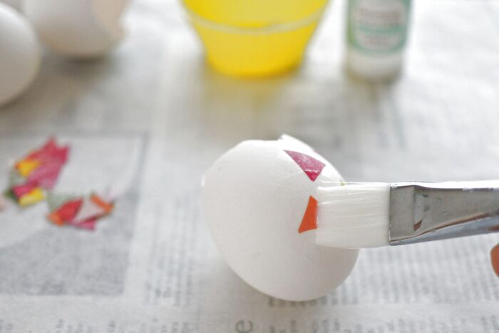 ②ペーパーを貼ります