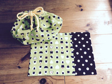 【100均手ぬぐい1枚で作る】 お弁当包み&ランチョンマット★