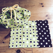 【100均手ぬぐい1枚で作る】 お弁当包み&ランチョンマット★