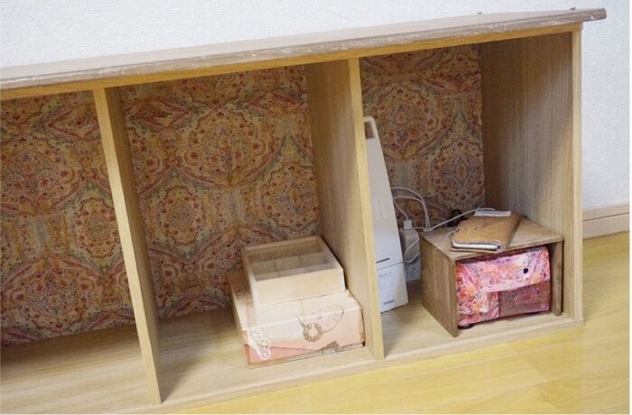 穴を開けてまるごと充電基地!組立後も穴開けできました